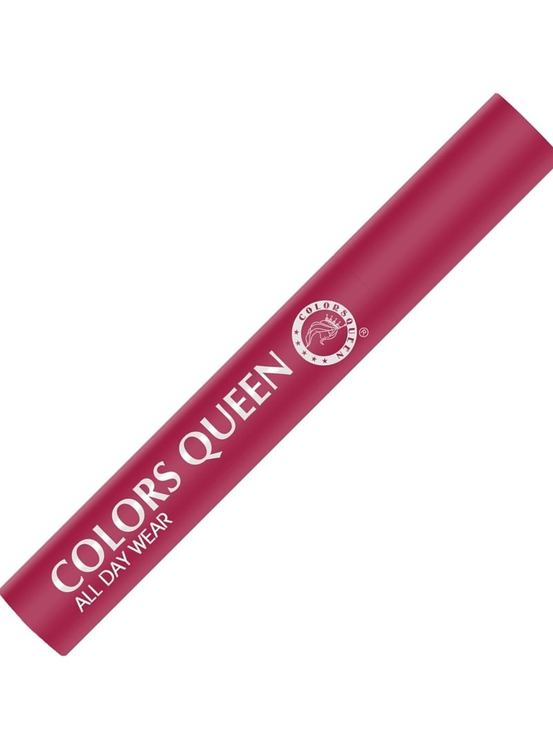 Colors Queen All Day Wear Liquid Lipstick - Taboo, 12g | Highly Pigmented, Long Lasting Matte Lipstick | Smooth One Swipe Application, Lightweight & Non Transfer Liquid Lipstick for Women - Image 3
